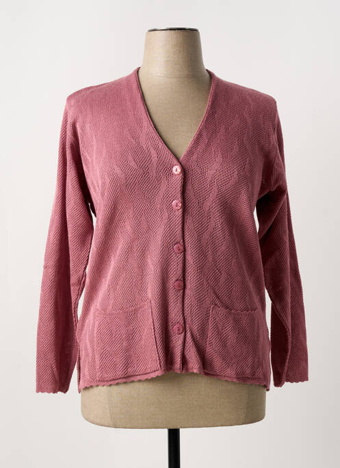 Vestă cu mâneci lungi roz ANGELLA femeie