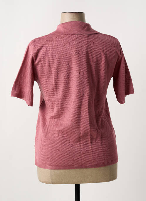 Polo violet închis QUATRE VINGT JOURS femeie