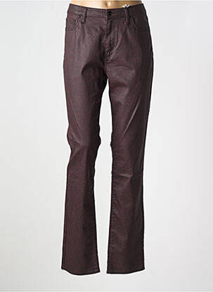 Pantalon slim țesătură acoperită mărime normală roșu KANOPE femeie