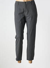 Pantalon 7/8 talie cu cleme talie joasă gri KANOPE femme