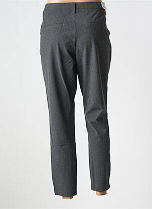 Pantalon 7/8 talie cu cleme talie joasă gri KANOPE femeie