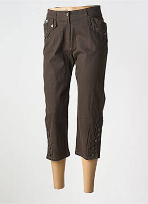 Pantalon trei sferturi elasticitate mărime normală verde LUCCHINI femeie
