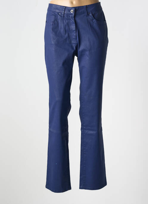 Pantalon slim albastru CLAUDE DE SAIVRE femeie