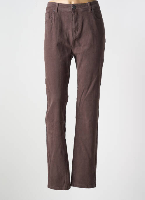 Blugi cu croială slim maro GEVANA femeie