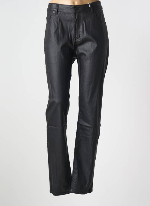 Pantalon slim negru QUATRE VINGT JOURS femeie