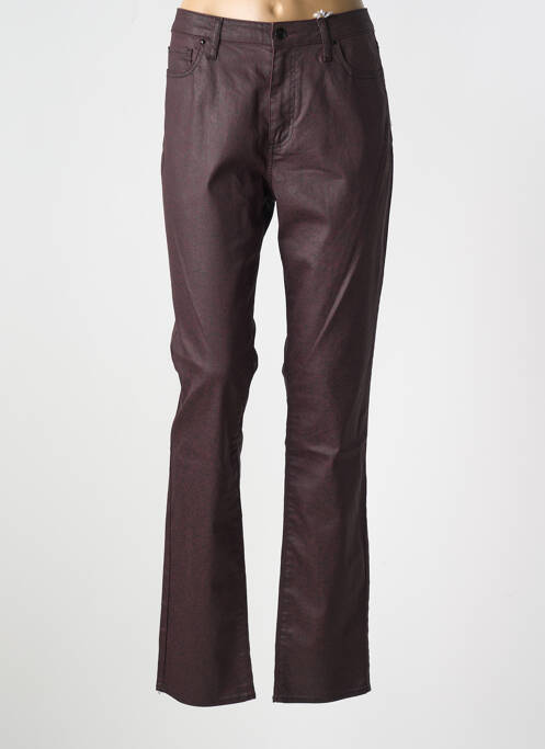 Pantalon slim roșu KANOPE femeie