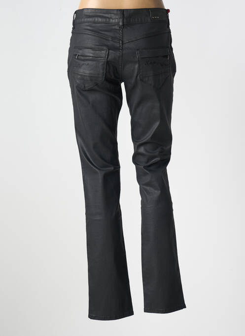 Pantalon slim țesătură acoperită mărime normală negru KANOPE femme