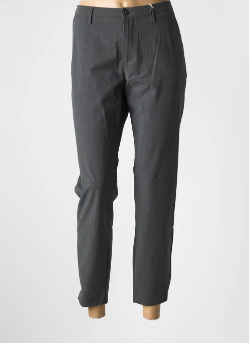 Pantalon 7/8 talie cu cleme talie joasă gri KANOPE femme