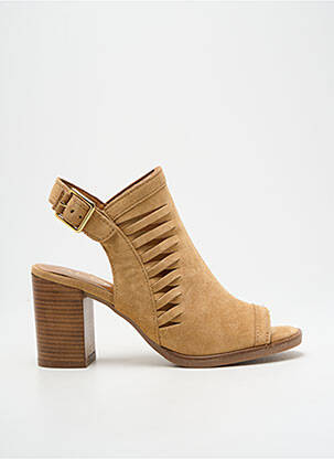 Sandale/Pantofi decupați maro ALPE femeie