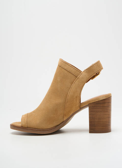 Sandale/Pantofi decupați maro ALPE femeie