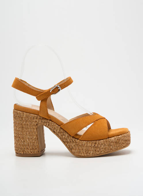 Sandale/Pantofi decupați galben WONDERS femeie