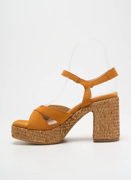 Sandale/Pantofi decupați galben WONDERS femeie