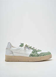 Adidași material neted toc plat până la 3 cm verde PLAY ONE femeie