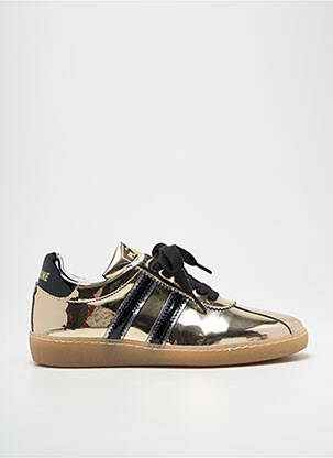 Adidași material neted toc plat până la 3 cm auriu PLAY ONE femeie
