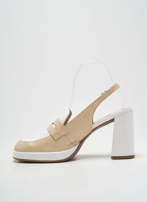 Sandale/Pantofi decupați bej WONDERS femeie