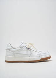 Adidași material neted toc plat până la 3 cm alb PLAY ONE femme