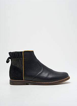Botine/ghete material neted toc mic negru POM D'API fată