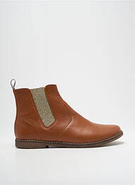 Botine/ghete material neted chiquet maro POM D'API fille