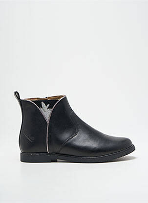 Botine/ghete material neted toc mic negru POM D'API fată