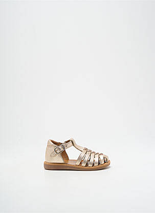 Sandale/Pantofi decupați auriu POM D'API fată