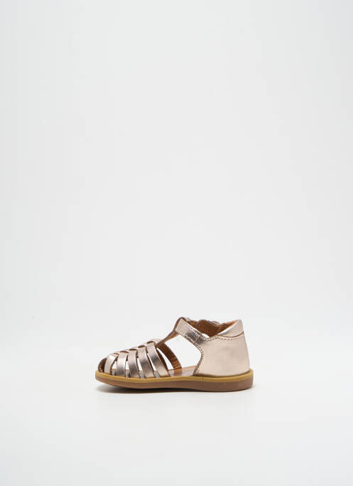 Sandale/Pantofi decupați auriu POM D'API fată