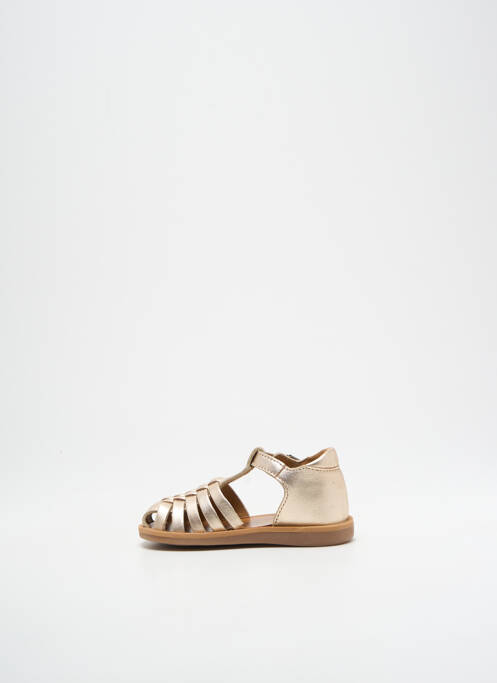 Sandale/Pantofi decupați auriu POM D'API fată