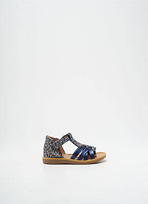 Sandale/Pantofi decupați albastru POM D'API fată