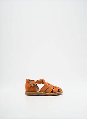 Sandale/Pantofi decupați portocaliu POM D'API băiat