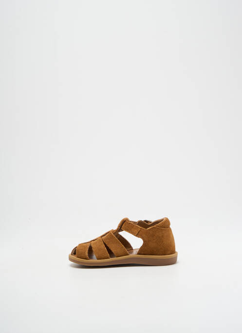 Sandale/Pantofi decupați maro POM D'API băiat