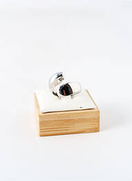 Inel materiale metalice argintiu ROBBEZ MASSON femme