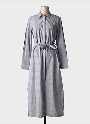 Rochie lungă mâneci lungi mâneci lungi gri HANA SAN femeie