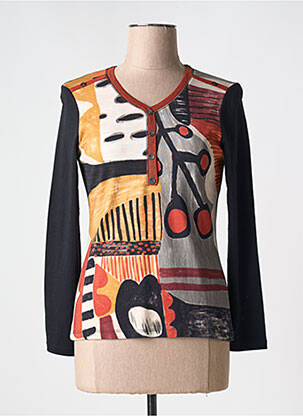 Tricou mâneci lungi mâneci lungi negru KALISSON femeie