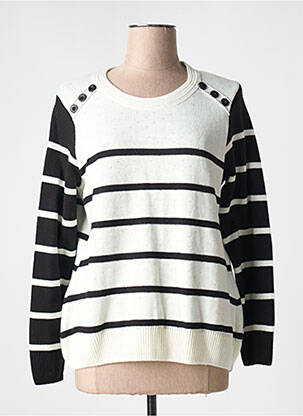 Pulover alb KALISSON femeie