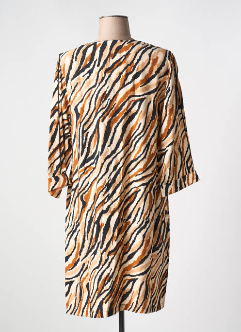 Rochie midi maro HALOGENE femeie