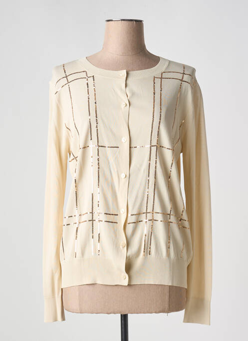 Vestă cu mâneci lungi bej CHRISTINA femeie