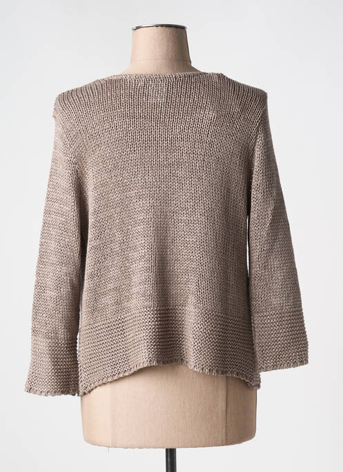 Vestă cu mâneci lungi maro TEL'TELLE femeie