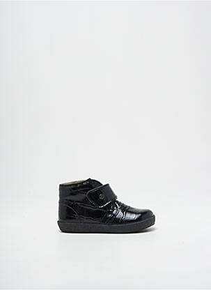 Botine/ghete material neted vârf rotund negru FALCOTTO fată