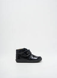 Botine/ghete material neted vârf rotund negru FALCOTTO fată