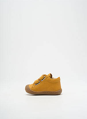 Adidași material neted vârf rotund galben NATURINO băiat
