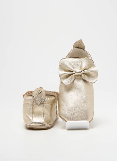 Papuci/Pantofi de casă auriu NATURINO fată