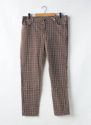 Pantalon slim mărime normală mărime normală maro FIORELLA RUBINO femeie