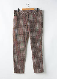 Pantalon slim mărime normală mărime normală maro FIORELLA RUBINO femeie