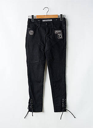 Pantalon slim talie joasă talie joasă negru AFFLICTION femeie