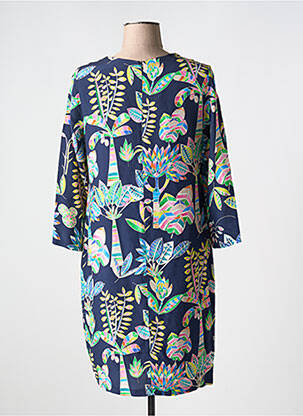 Rochie midi mâneci 3/4 mâneci 3/4 albastru VILAGALLO femeie