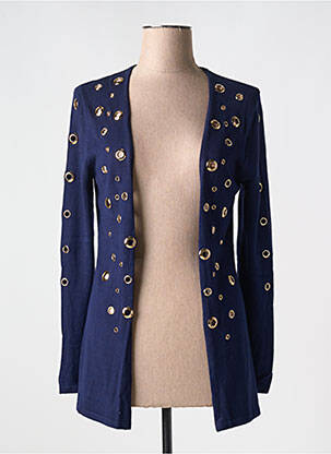 Vestă cu mâneci lungi albastru PASSIONI femeie