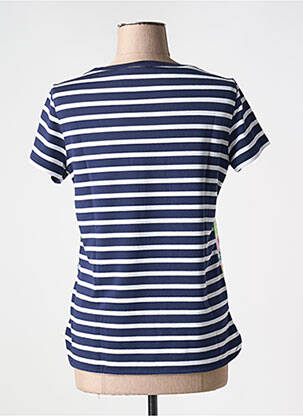Tricou croială cambrată mâneci scurte albastru VILAGALLO femeie