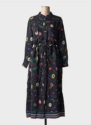 Rochie lungă mâneci lungi mâneci lungi negru VILAGALLO femeie
