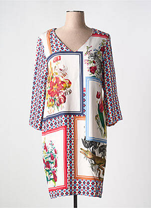 Rochie midi alb VILAGALLO femeie