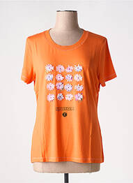 Tricou elasticitate mâneci scurte portocaliu SPORTALM femme