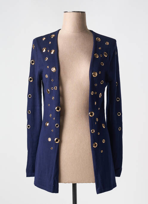 Vestă cu mâneci lungi albastru PASSIONI femeie